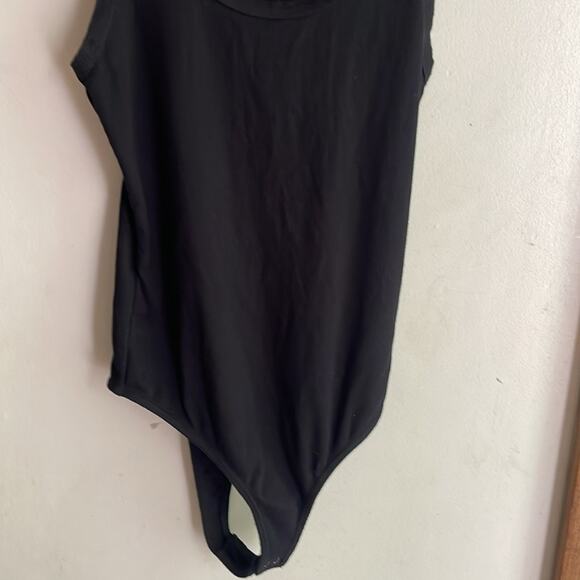 Agolde Ribbed Tank Bodysuit Black - Picture 5 of 16